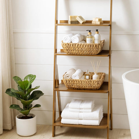 StorageWorks close-up of tight water hyacinth weave highlighting handcrafted durability
