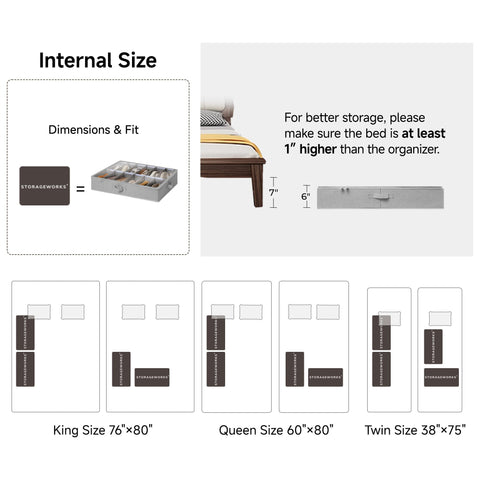 StorageWorks collapsed flat mode illustrating compact storage when not in use