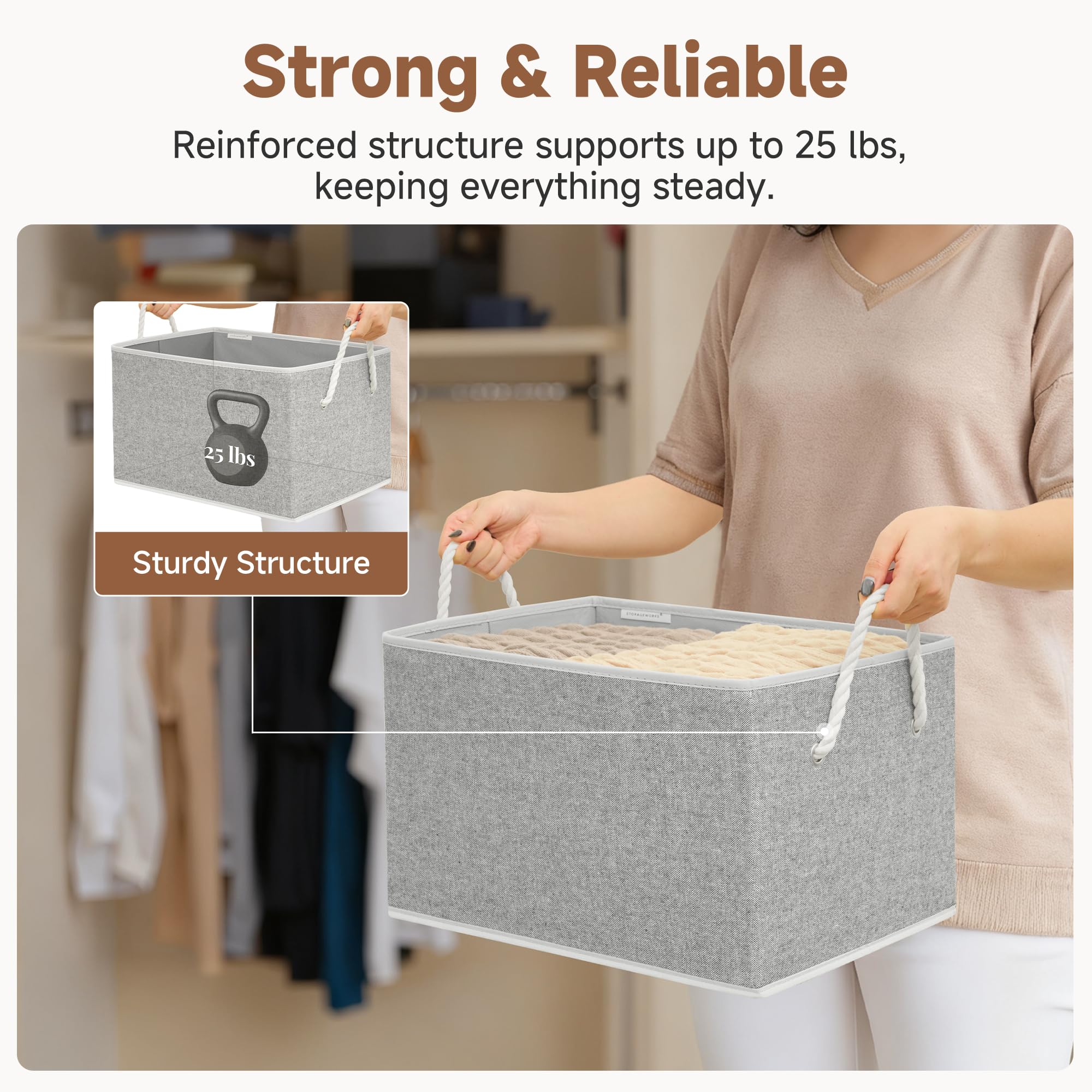 StorageWorks collapsed flat for compact storage benefit
