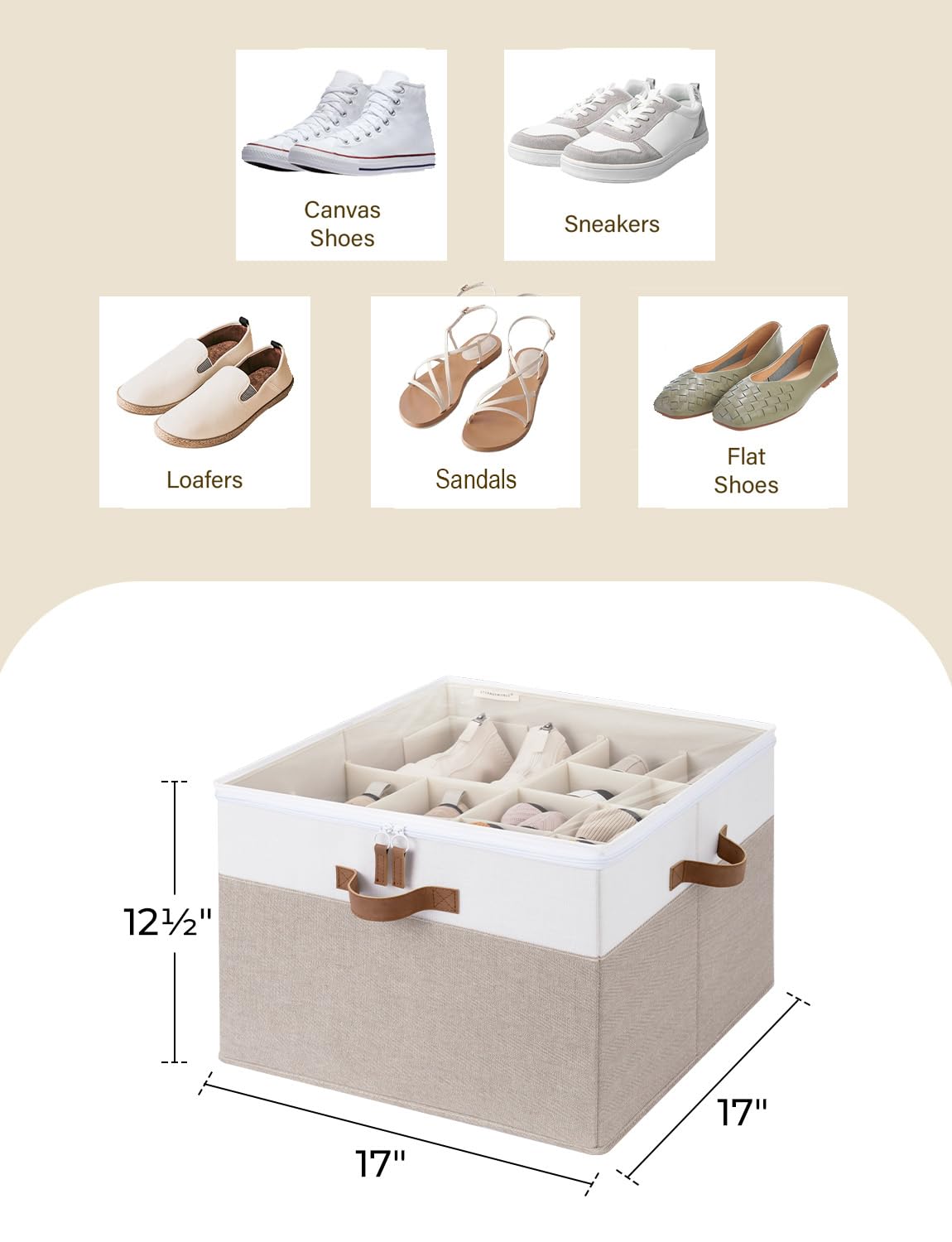 StorageWorks adjustable divider detail showing flexible compartment sizing