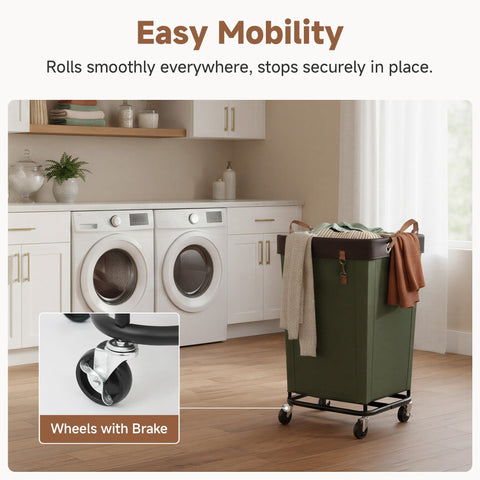 StorageWorks full basket in laundry room demonstrating large-capacity benefit