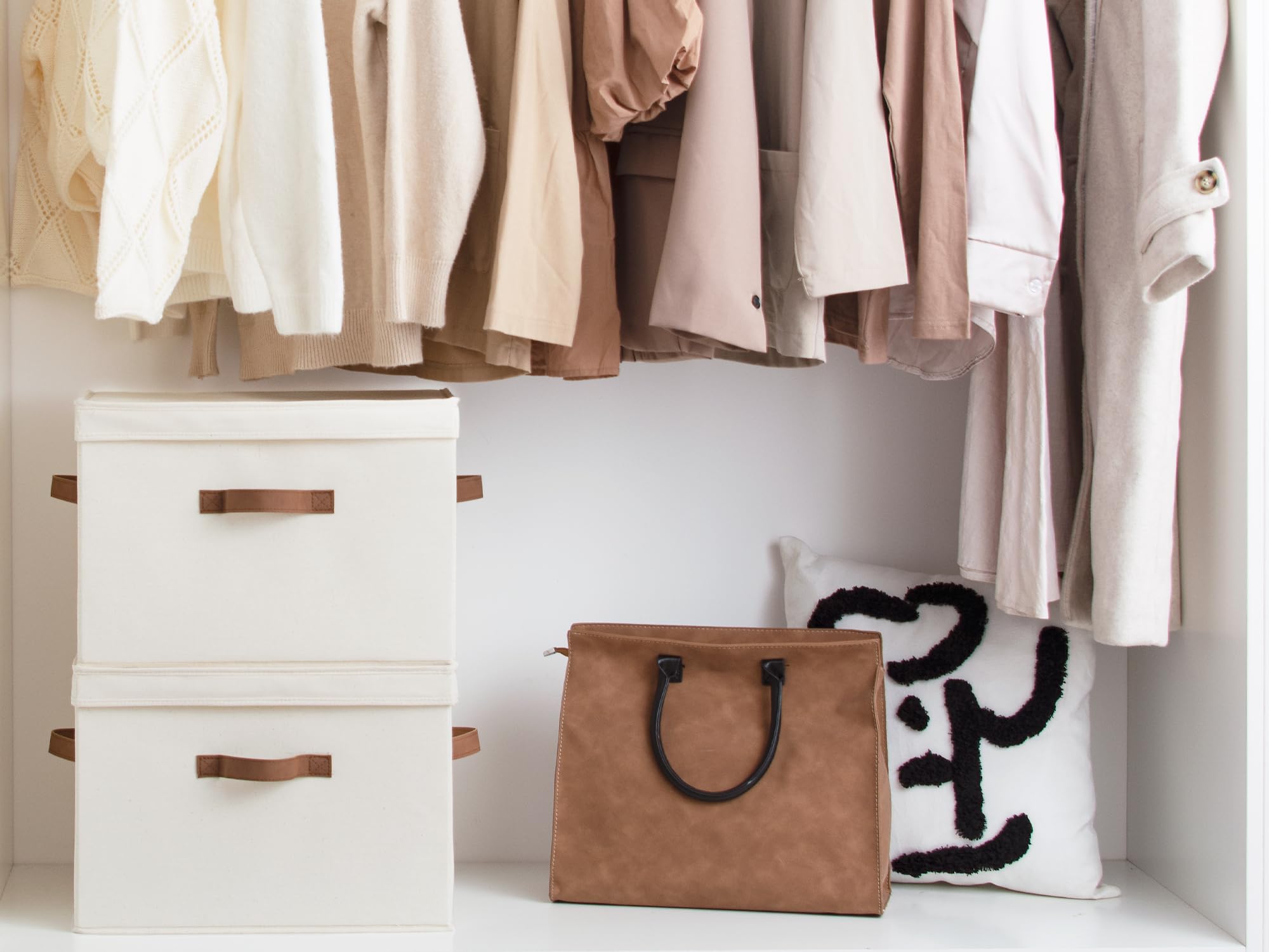 StorageWorks sewn-in handles visible for easy pulling and carrying convenience