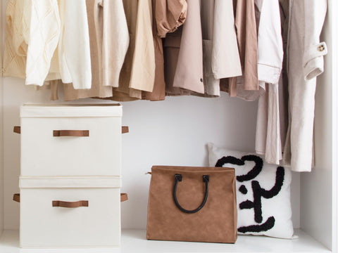 StorageWorks sewn-in handles visible for easy pulling and carrying convenience