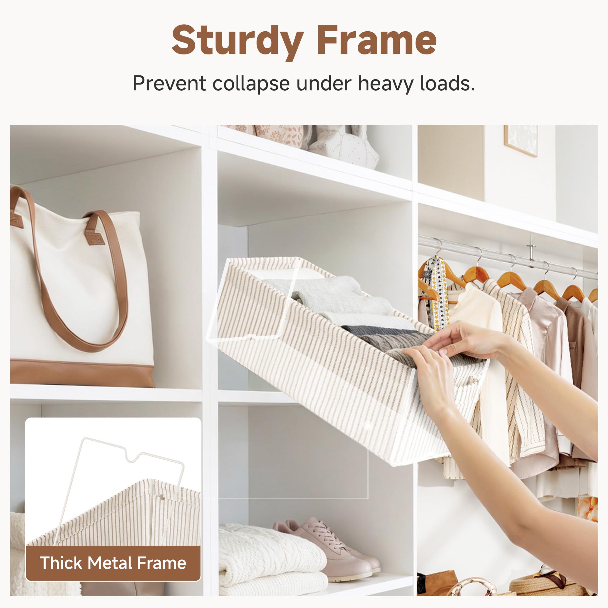 StorageWorks narrow bin on shelf holding books and magazines for tidy, visible organization