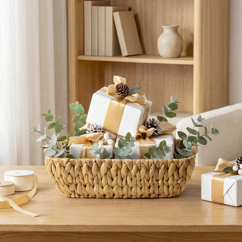StorageWorks basket interior with toiletries demonstrating easy-access organization