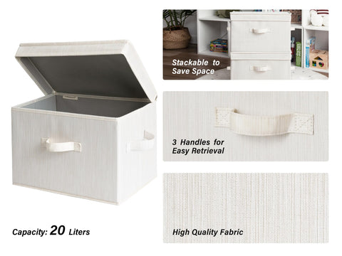 StorageWorks lid detail with reinforced edge for stable stacking benefit