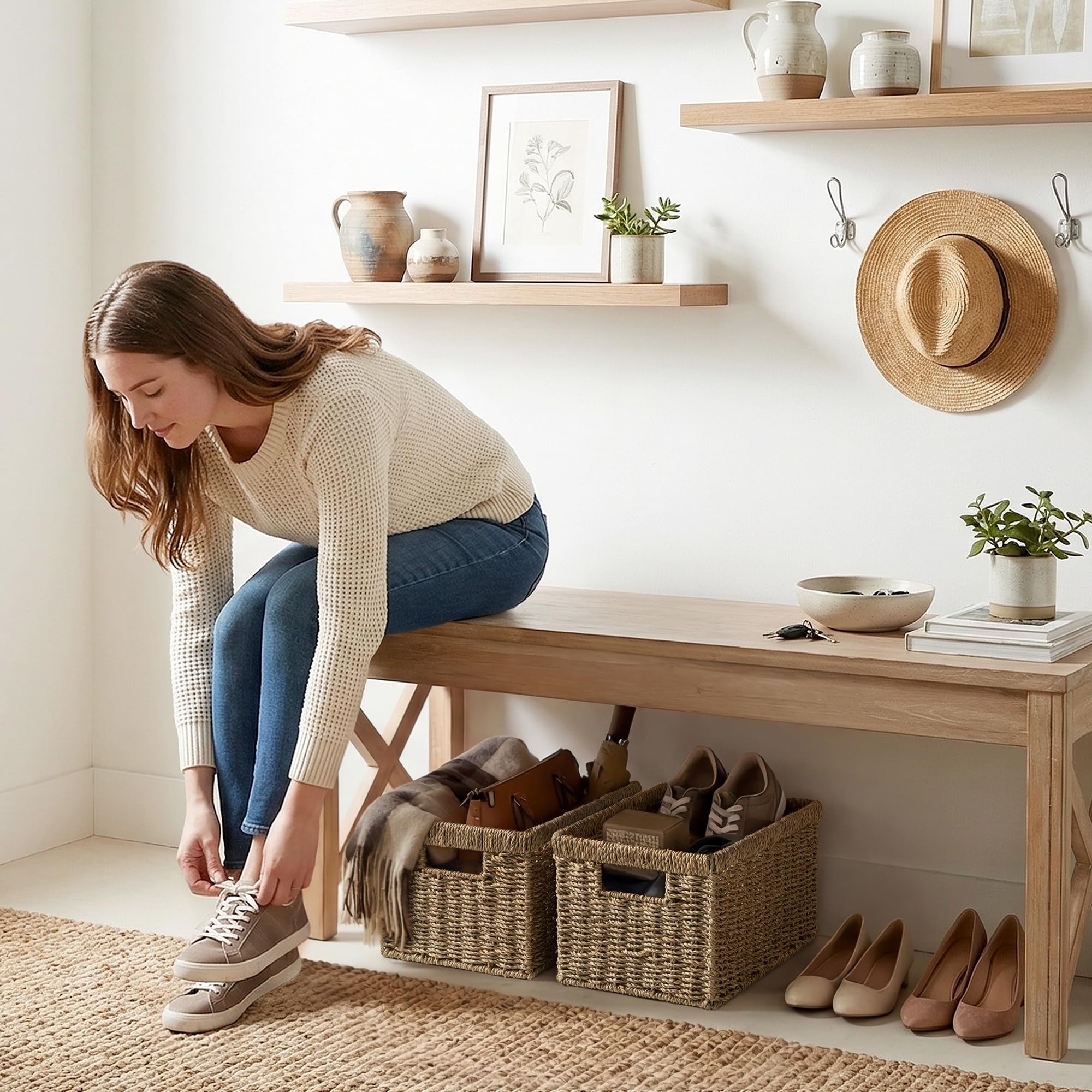 StorageWorks in a cozy room emphasizing natural materials and warm decor appeal