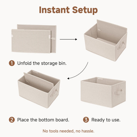 StorageWorks bins in a pantry displaying streamlined kitchen organization