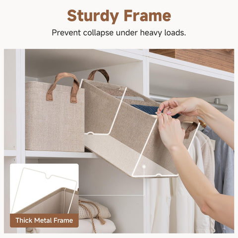 StorageWorks PU handle and rivet detail showing secure carry benefit