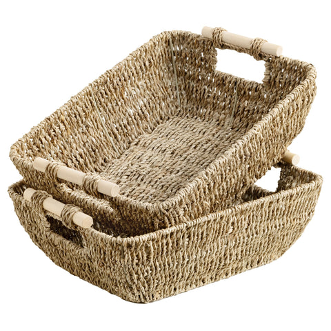 StorageWorks front view basket, tidy shelf storage benefit