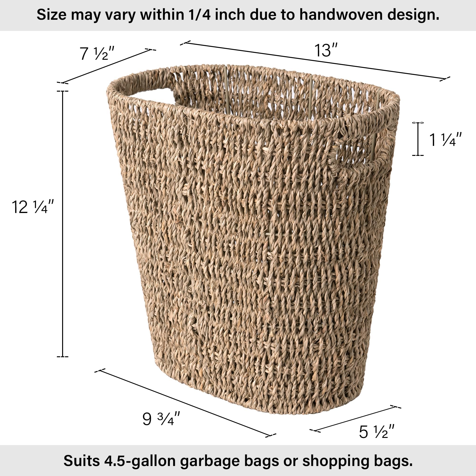 StorageWorks close-up of wicker weave highlighting natural texture and durable finish