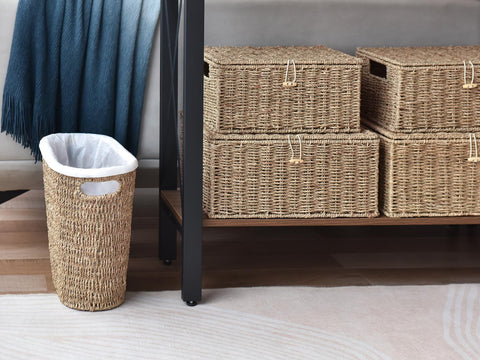 StorageWorks next to a toilet to show compact scale and space-saving benefit