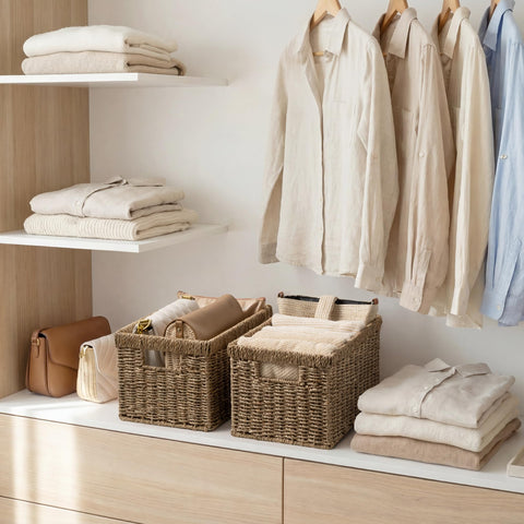 StorageWorks next to common items to show basket size and real-world scale