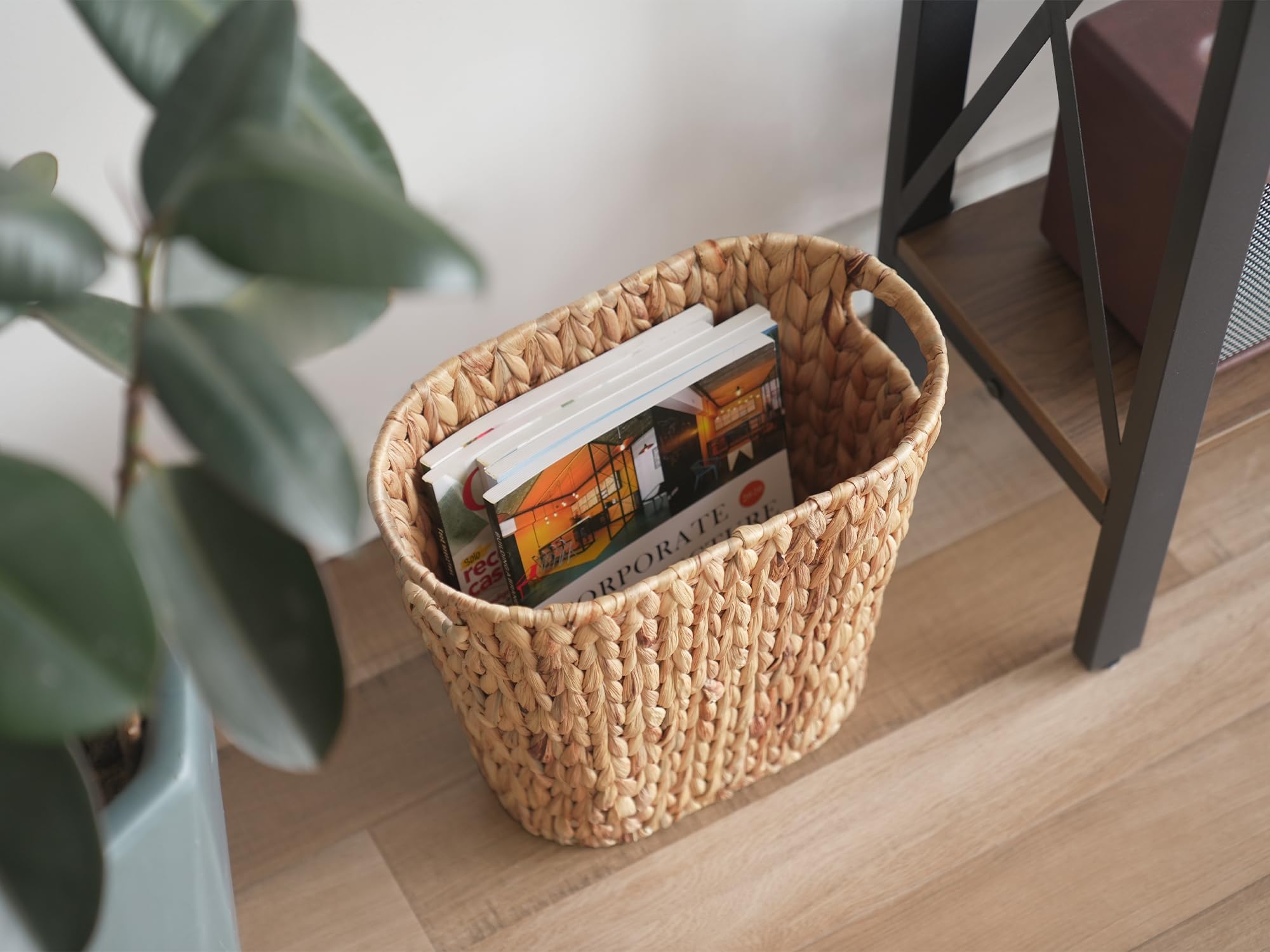 StorageWorks with magazines for scale showing generous vertical capacity