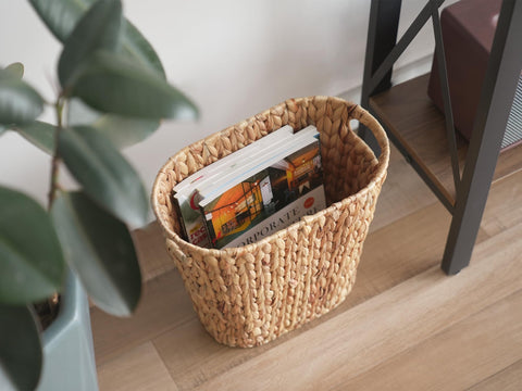 StorageWorks with magazines for scale showing generous vertical capacity