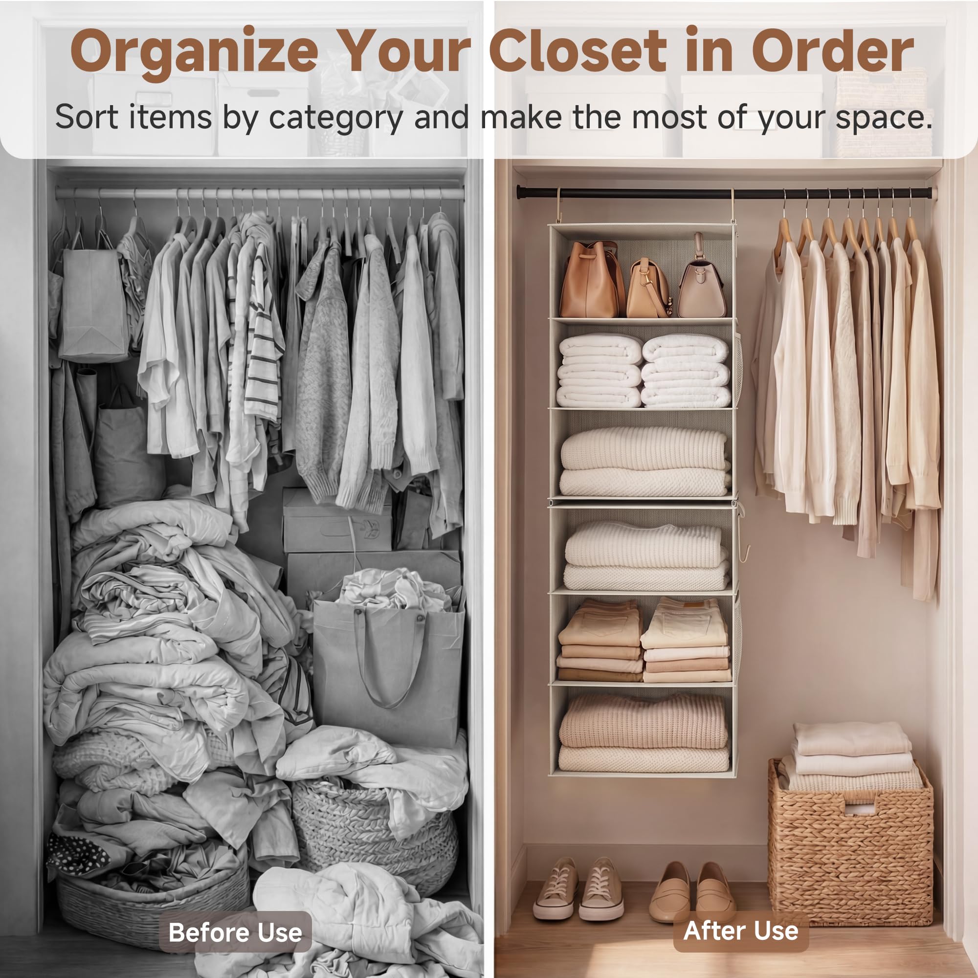 StorageWorks split into two shorter units, benefit: flexible placement for small spaces