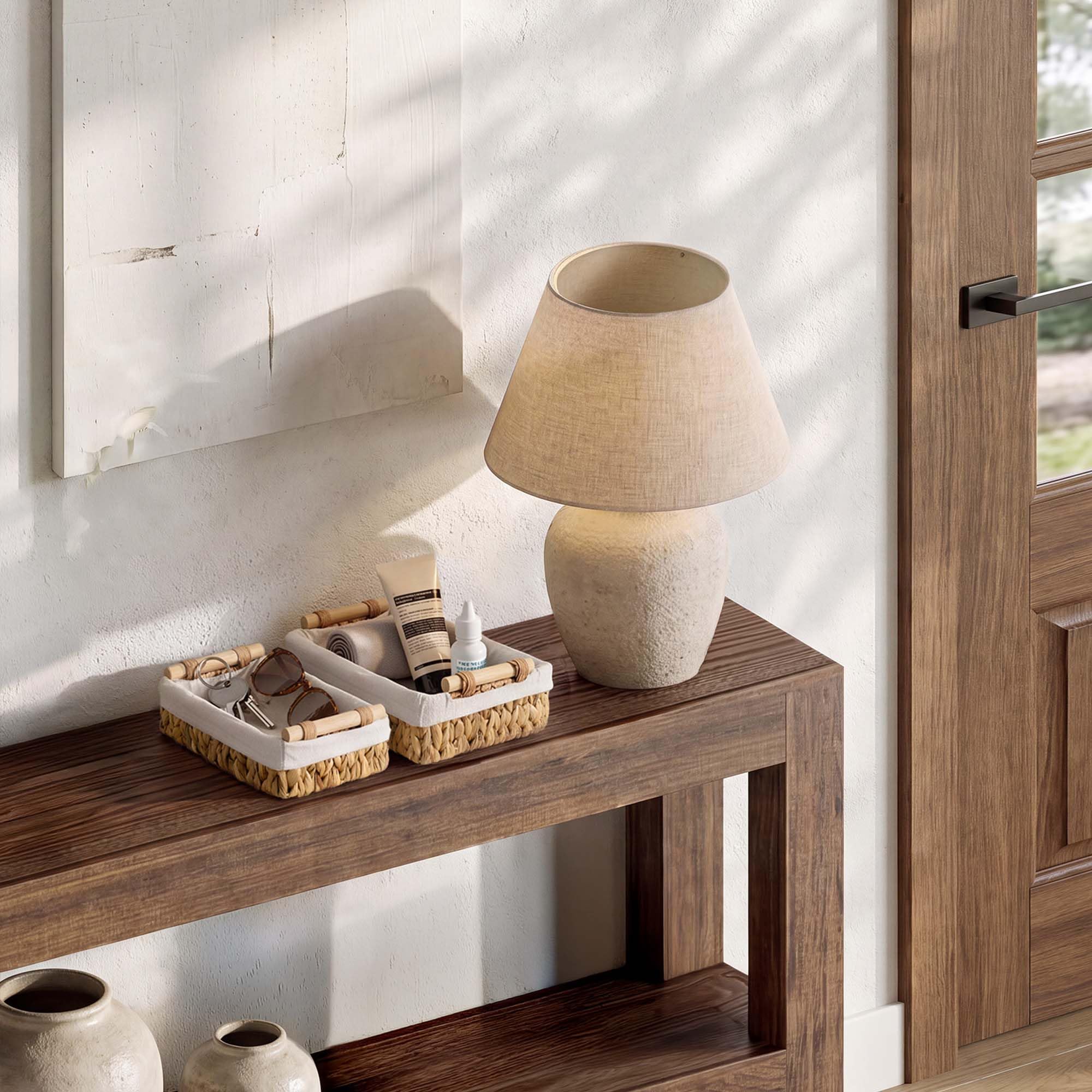 StorageWorks baskets styled in bathroom showing decor and function
