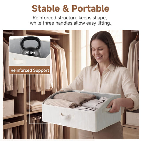 StorageWorks three-pack arranged on shelf illustrating coordinated organization