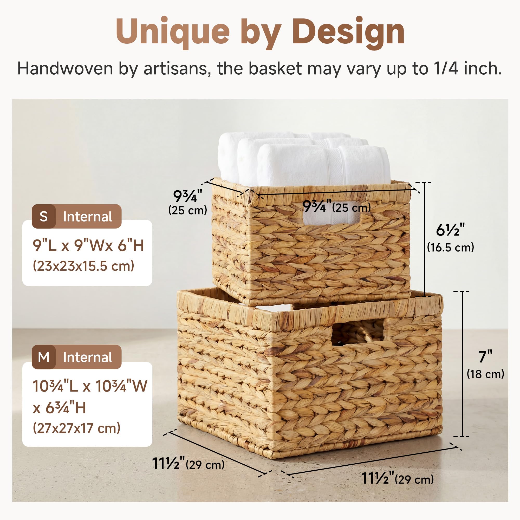 StorageWorks thick woven handle detail for comfortable carrying and easy lifting