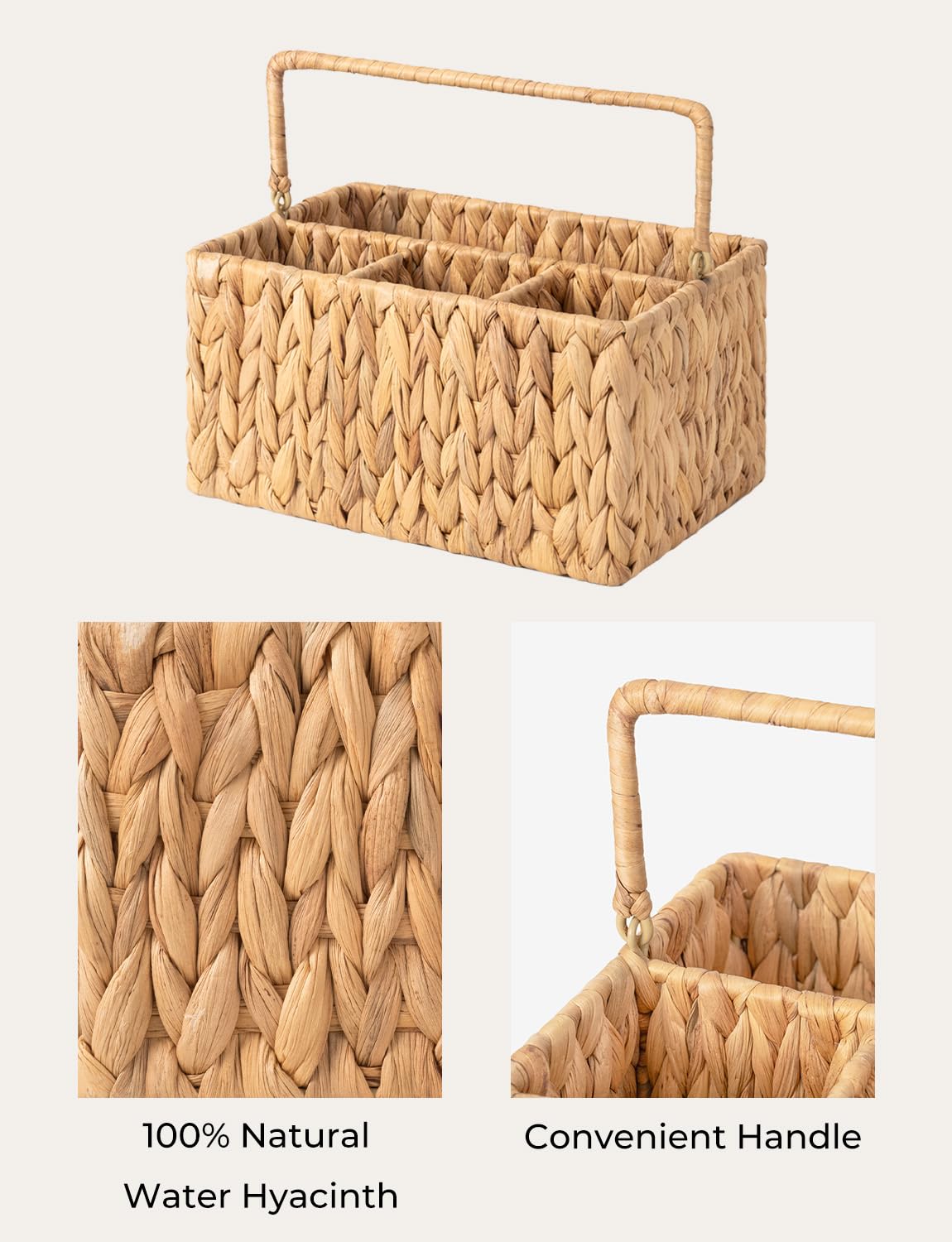 StorageWorks overhead view showing four compartments for organized utensils