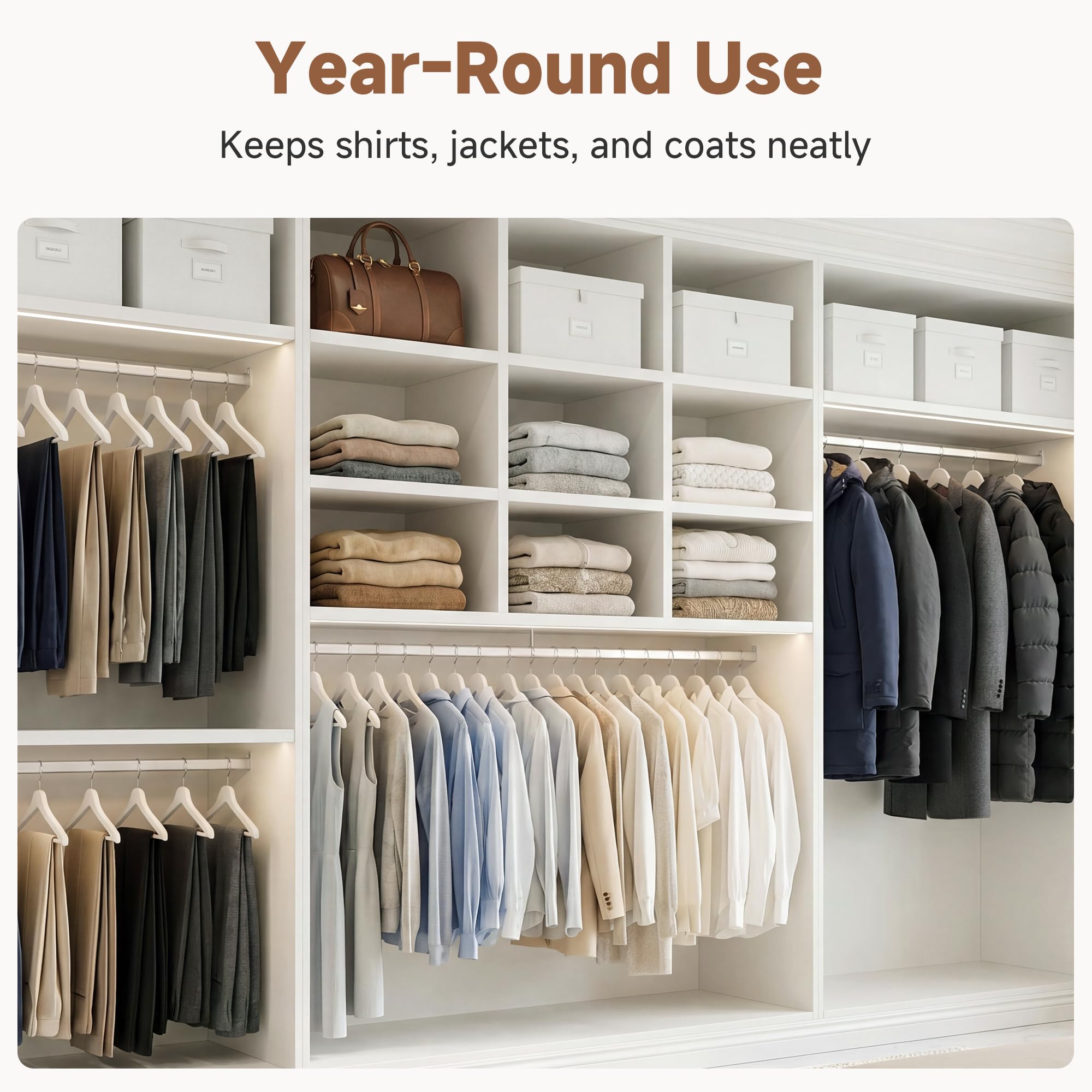 StorageWorks hanger with jacket to show scale and heavy-duty support
