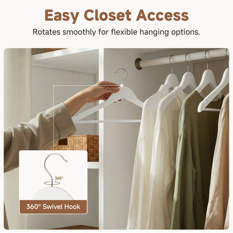 StorageWorks swivel hook top for fast hanger access and rotation