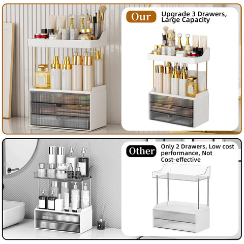 StorBin top shelves holding bottles and jars for quick daily access