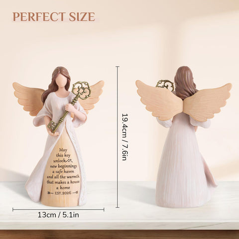 Storieme figurine beside book showing size and tabletop scale benefit