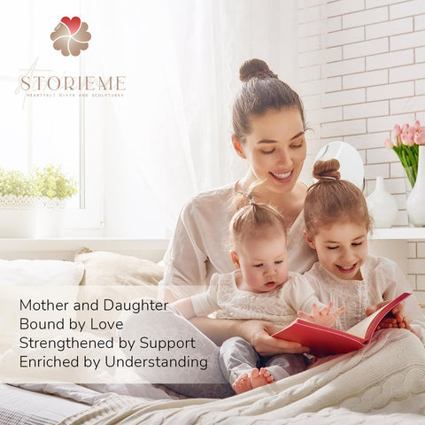 Storieme on bedroom dresser under soft light showing everyday charm