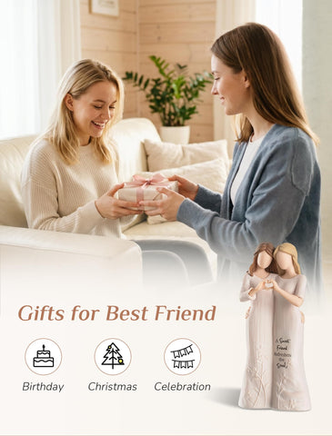 Storieme figurine finger-heart gesture highlighting emotional connection