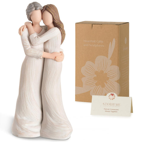 Storieme front packaging showing the boxed figurine and gift card benefit: convenient gifting