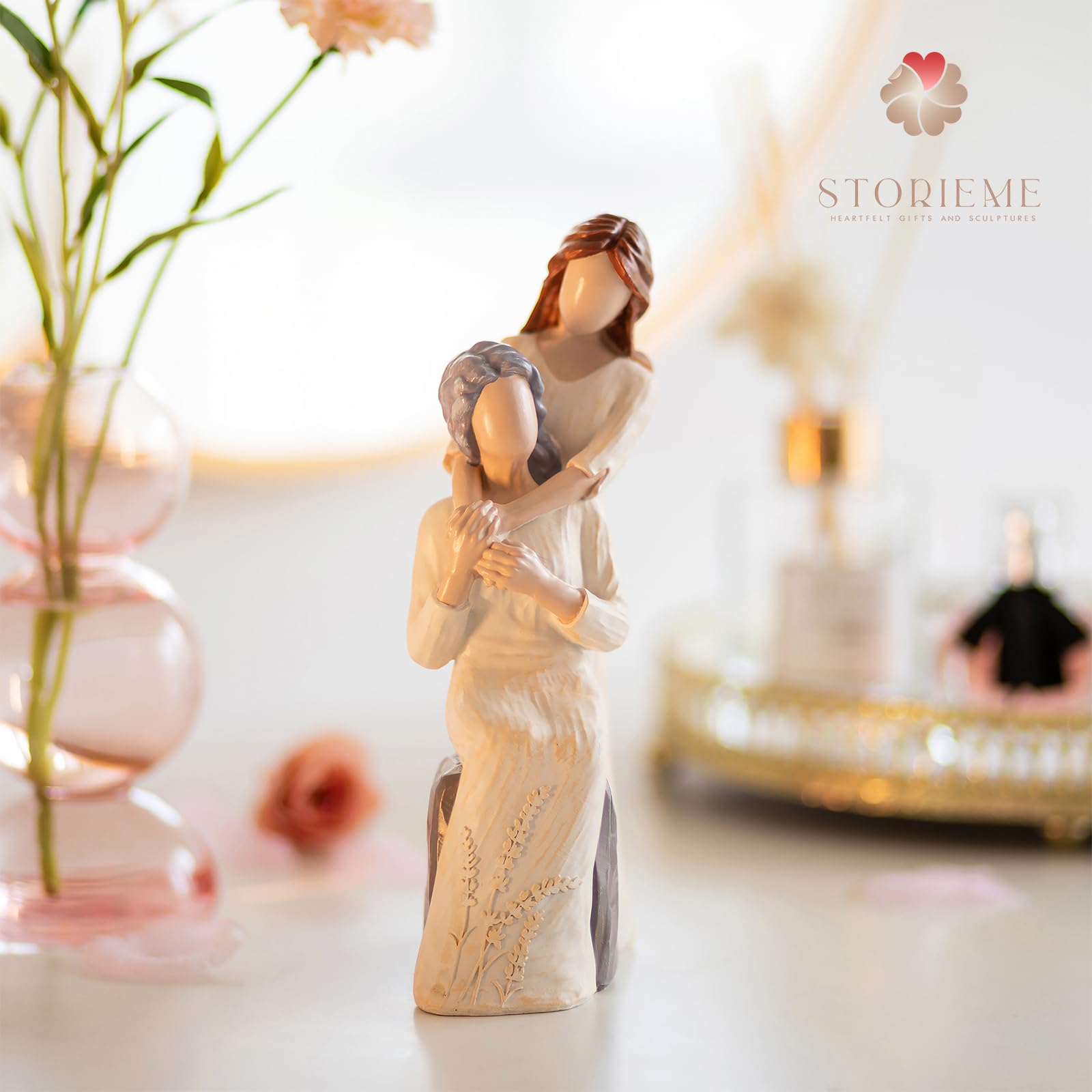 Storieme displayed on a shelf blending with decor and offering daily sentimental reminder