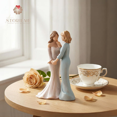 Storieme in wedding-morning scene creating a sentimental keepsake moment