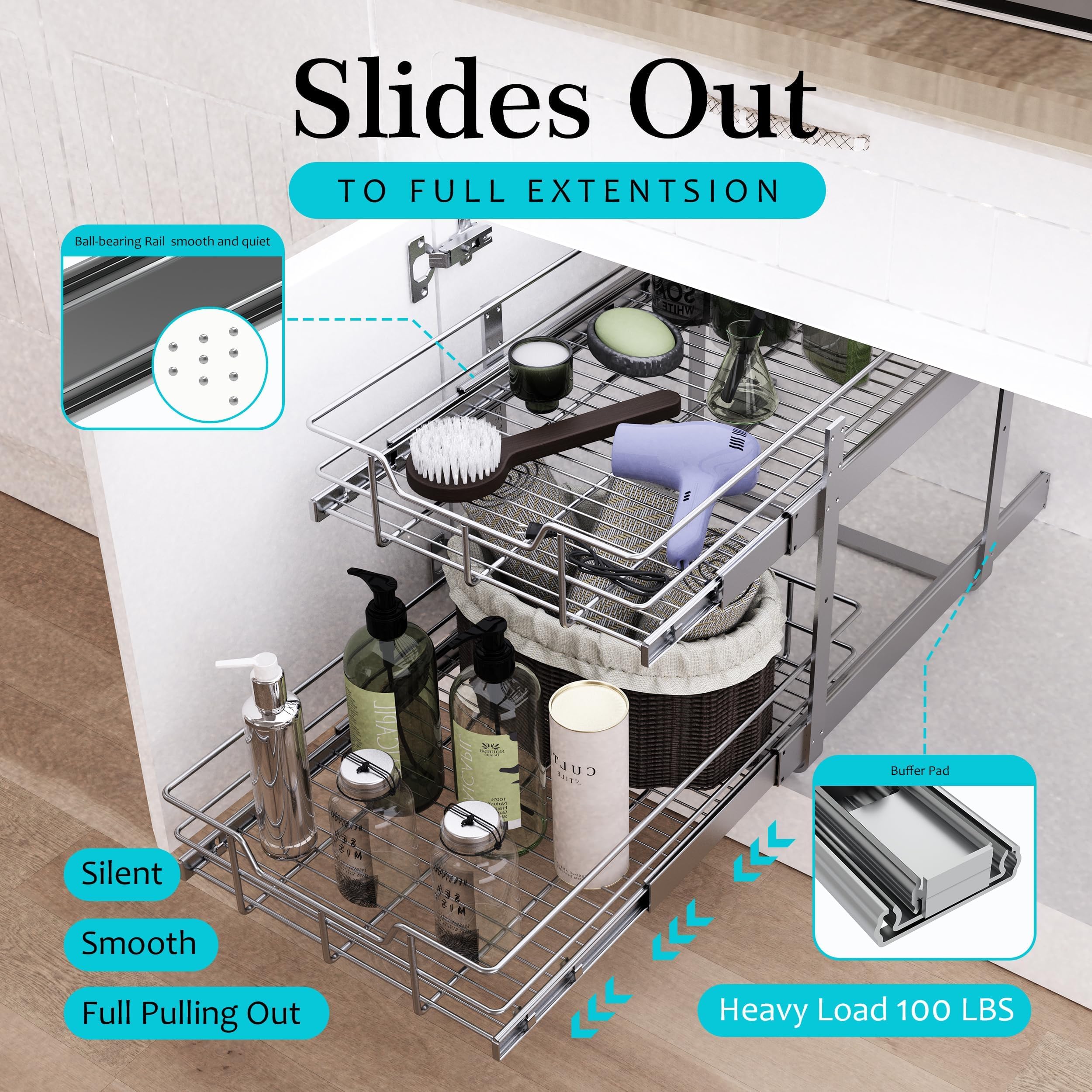 STORKING ball-bearing slide mechanism demonstrating smooth quiet operation