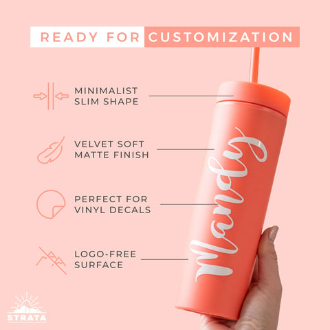 STRATA CUPS reusable straw and included cleaner showing easy hygiene maintenance