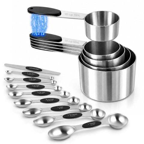 Strelitsia front view of full 14-piece set showing neat storage and durability