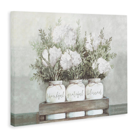 Stupell Industries close-up of canvas texture and ink detail preserves vibrant floral detail