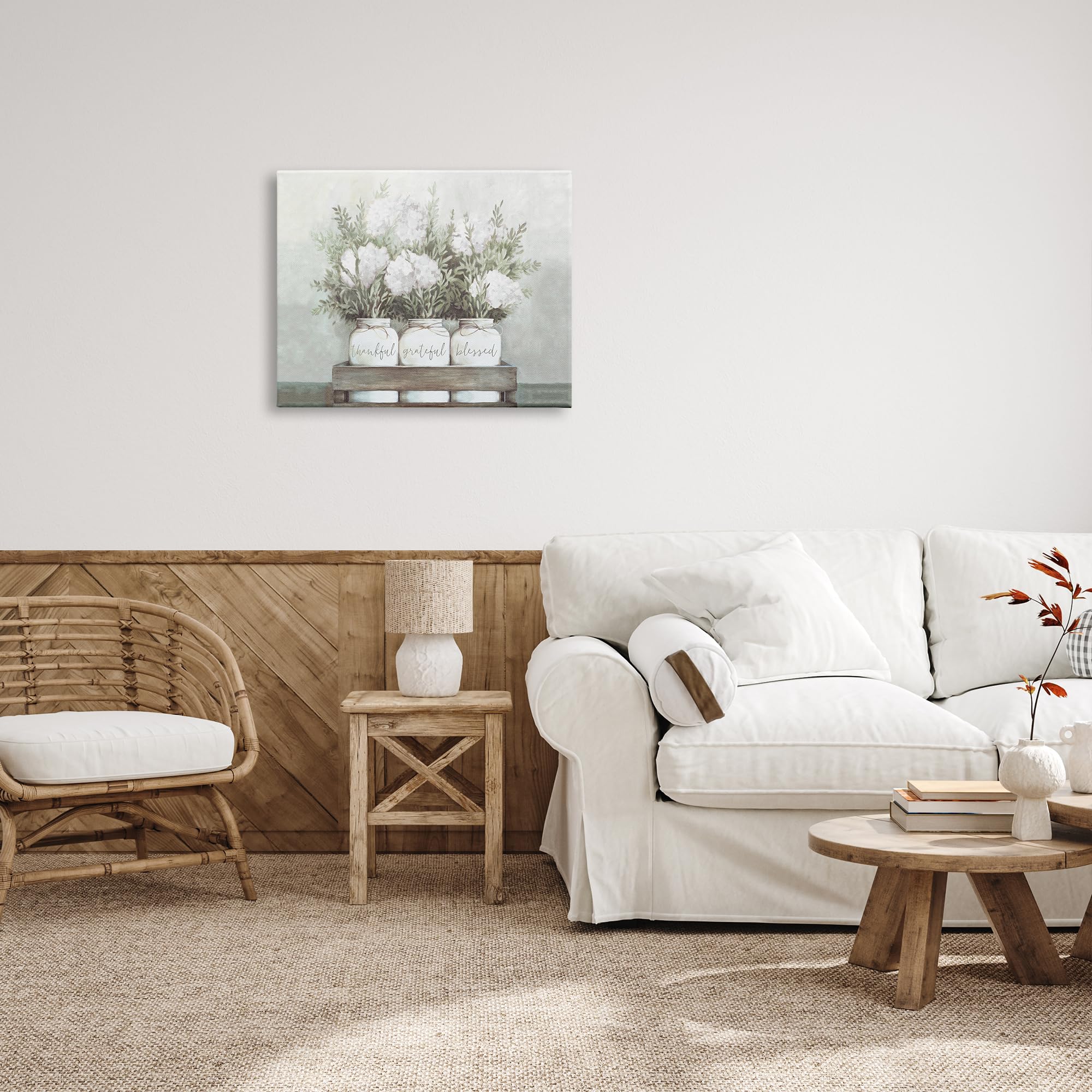Stupell Industries side view showing 1.5-inch frame depth adds gallery-style presence