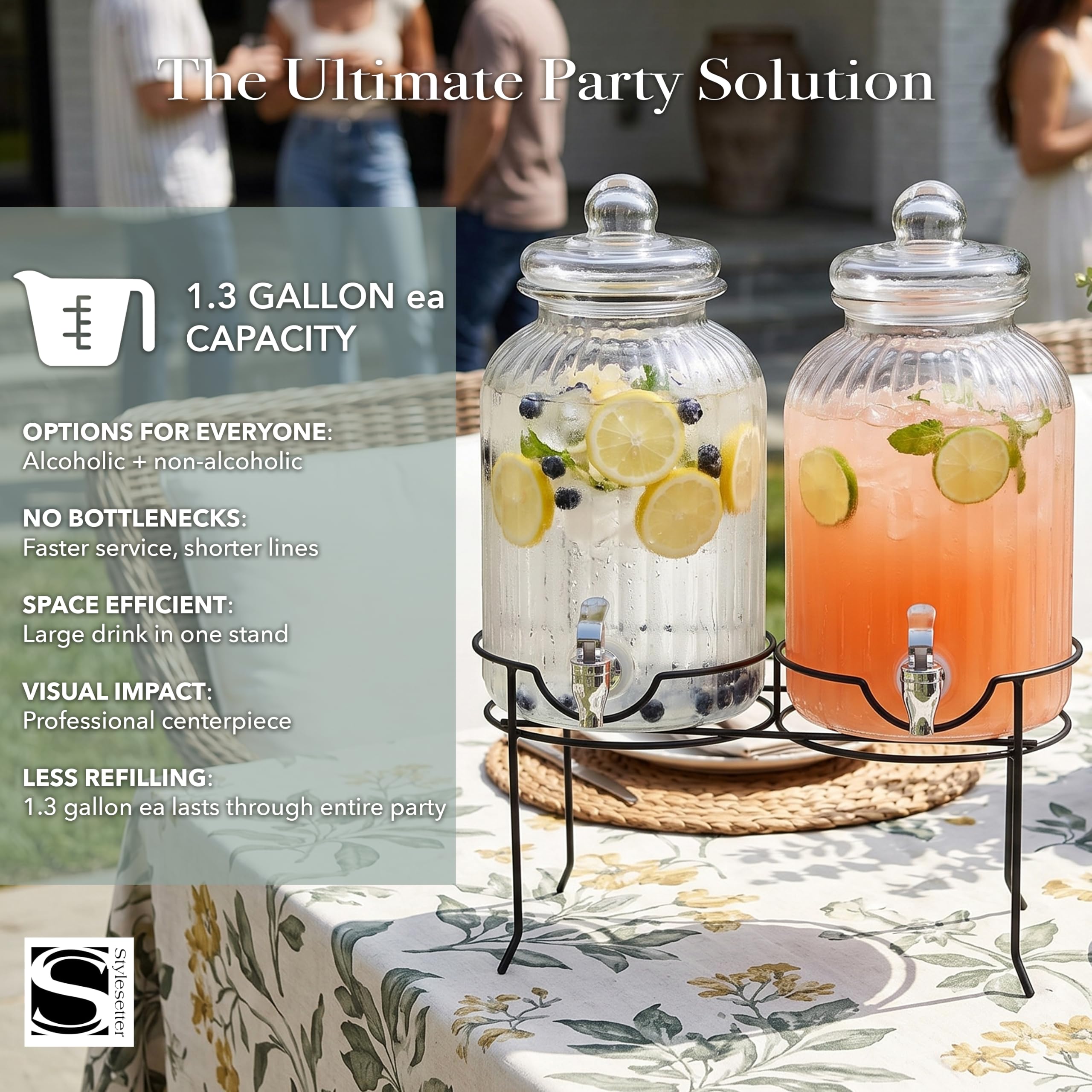 Style Setter metal rack detail offering sturdy elevated support and stylish display