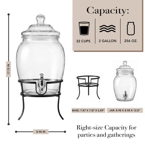 Style Setter closeup of acrylic spigot demonstrating leak‑resistant pouring benefit