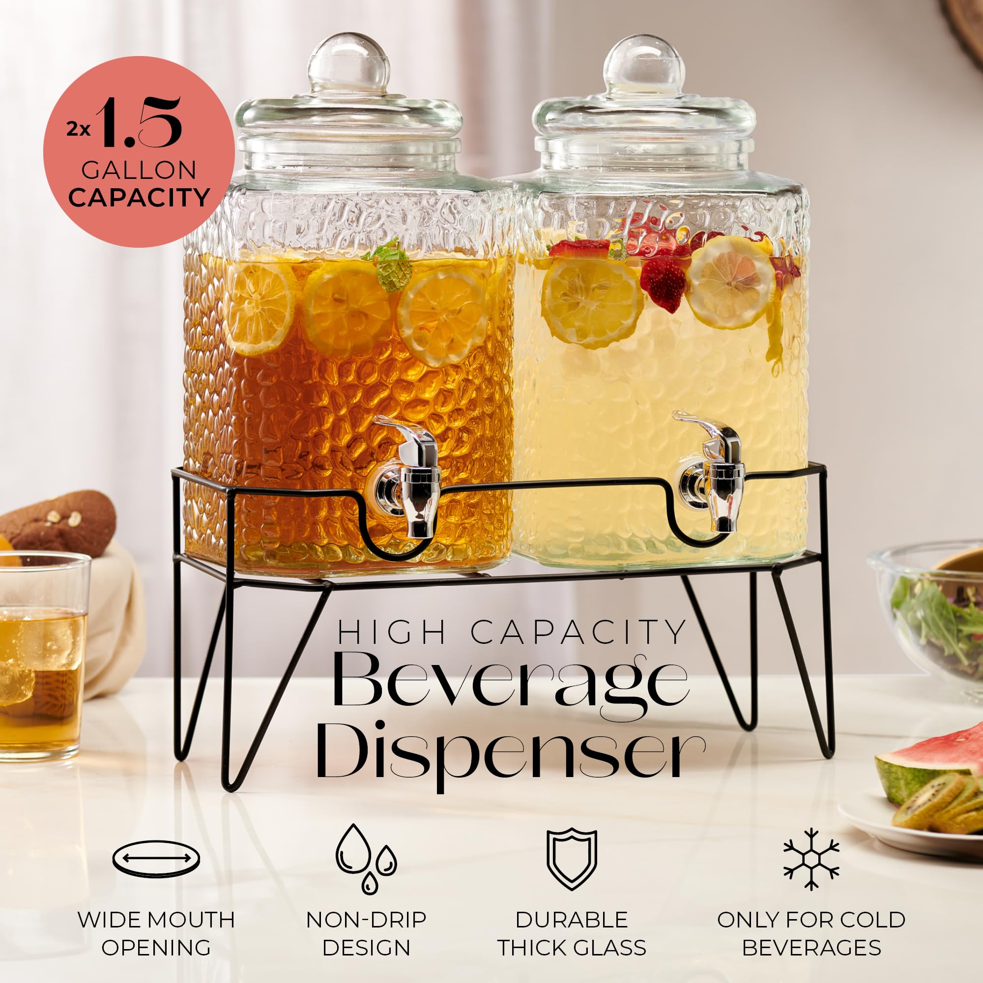 Style Setter detailed spigot showing non-drip design for neat, reliable serving