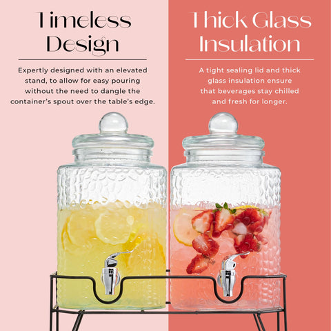 Style Setter wide-mouth top view for easy filling, ice and garnish additions