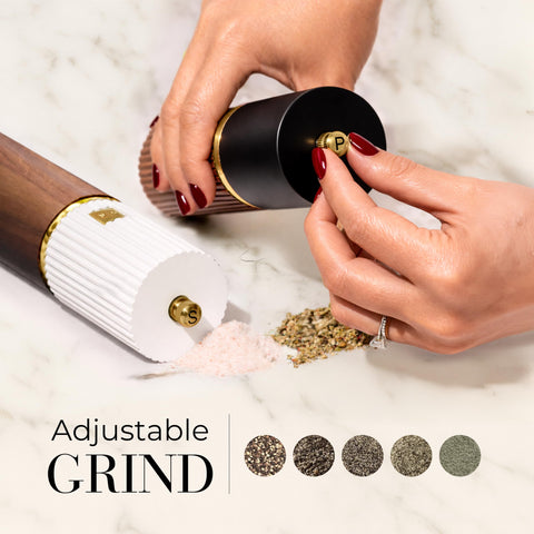 STYLED SETTINGS close-up of ceramic burr, delivers consistent adjustable grind