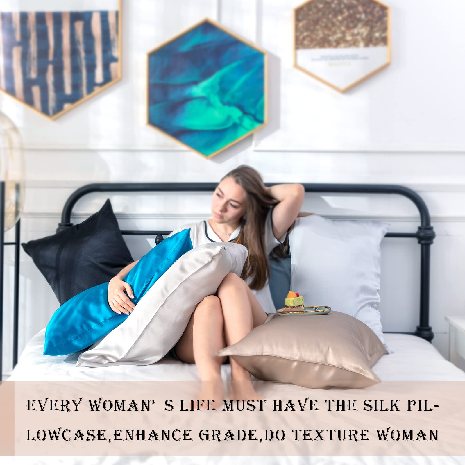 Suatien two folded pillowcases side-by-side showing set convenience