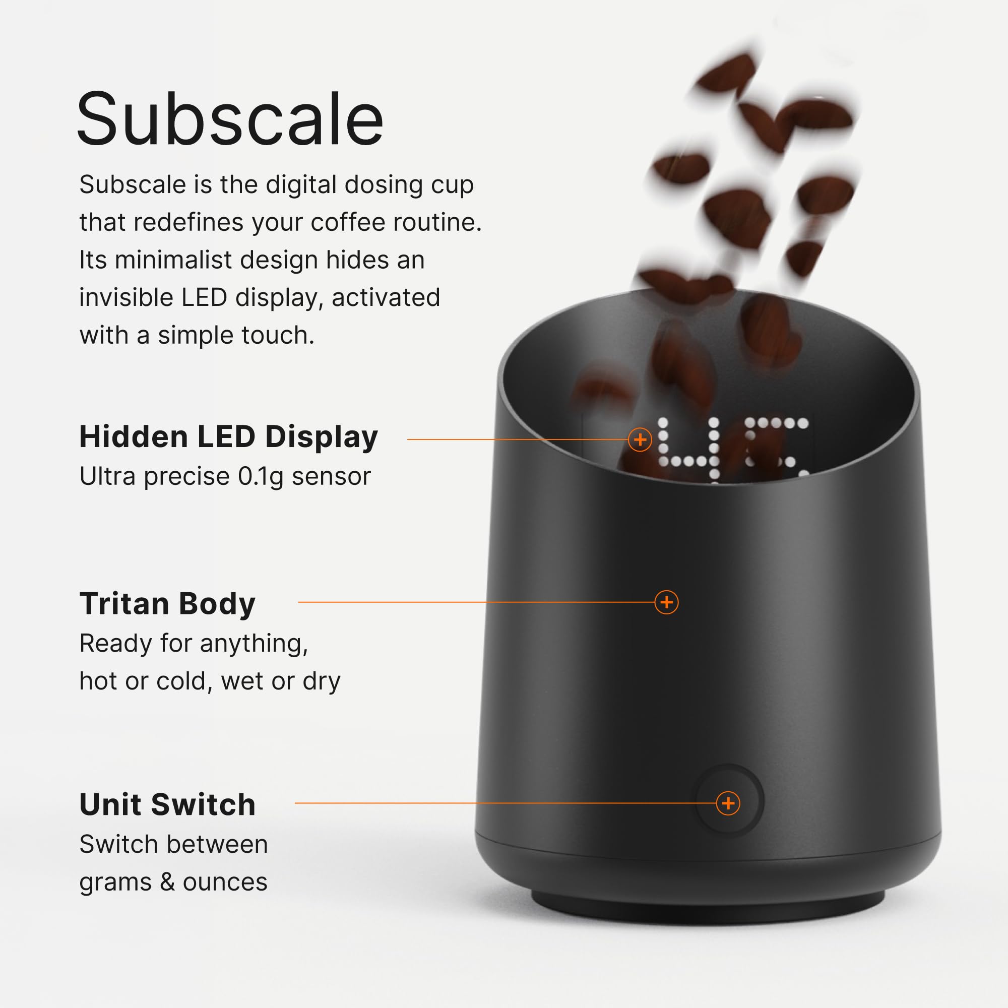 Subminimal SubScale USB-C port detail for fast recharging and reduced downtime