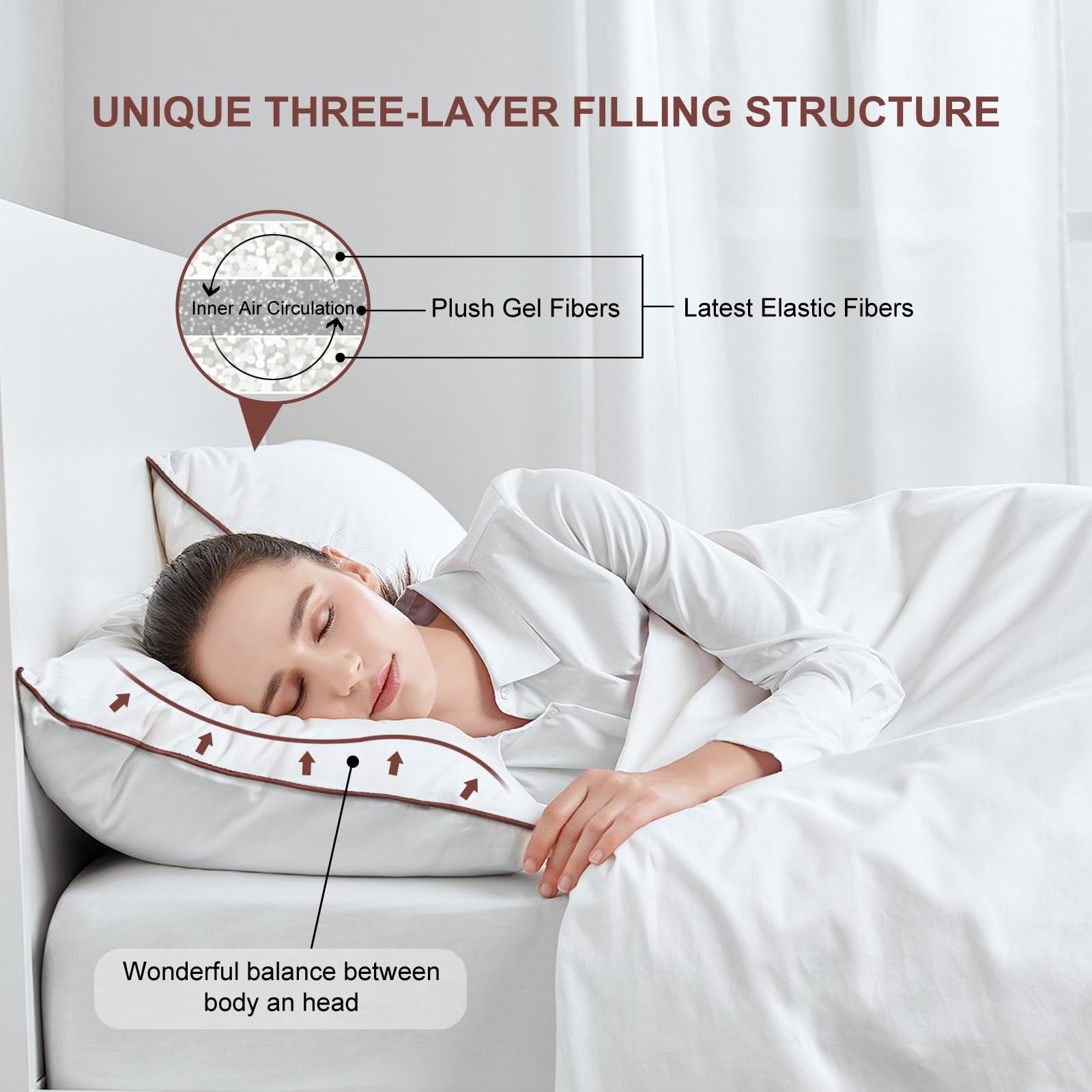 Subrcamos breathable cover detail with zipper showing easy-care convenience