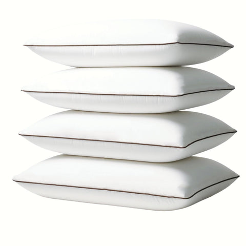 Subrcamos front view of queen pillow set showing neat packaging and luxury look