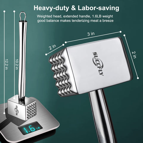 SUCCFLY flat face detail showing smooth surface for even flattening benefit