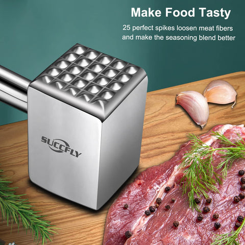 SUCCFLY handle and hanging hook highlighting ergonomic grip and storage
