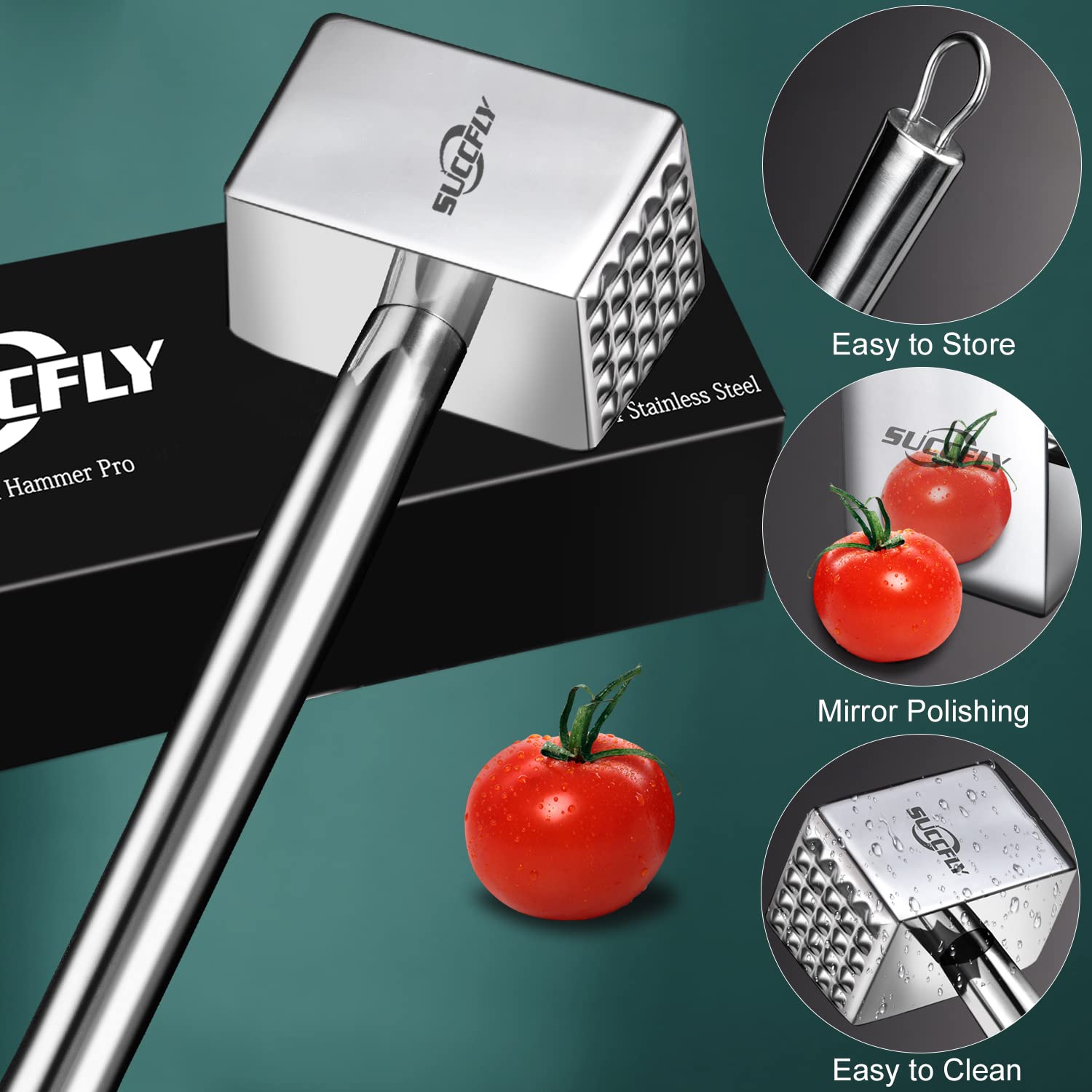 SUCCFLY beside ruler for scale showing 1.65 lb weight and balance benefit